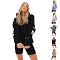 Miniatyrbild 7 av 9: Damer Blakely Hoodie Huvtröja Mode Långärmad Pullover Jumper Topp Blue M