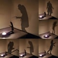Miniatyrbild 2 av 2: Nosferatu Ljusstake Teeljus Skuggkastare Horror Halloween Party Dekorationer D