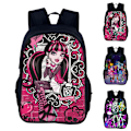 Miniatyrbild 4 av 5: Monster High Barnryggsäck för barn, skolväska, resväska, studentväska A