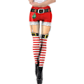 Miniatyrbild 8 av 11: Kvinnors jul leggings skinny tomtedräkt stretchbyxor D