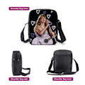 Miniatyrbild 6 av 9: Kids Singer Taylor Swift Ryggsäck Skolväska Crossbody Lunch Bag Pennfodral Set C