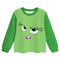 Miniatyrbild 2 av 7: Kids Inside Out 2 Disgust Cosplay Kostym Långärmad Nattkläder Nattkläder Set 110cm