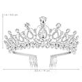 Miniatyrbilde 3 av 5: Bryllupskrystall Hodebånd Krone Tiara Med Kam For Bryllup Bryllup Bursdagsfest