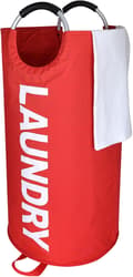 90L Large Laundry Basket, Foldable Fabric Laundry Hamper, Foldable Clothes Bag, Foldable Laundry Container - Red