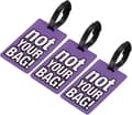 Bagagetagg 3-pack Lila Purple