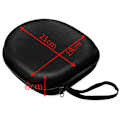 Miniatyrbillede 4 af 5: Bærbar Hovedtelefon Headset Bærbar Opbevaringstaske Taske - Sort Black Black Svart