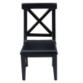 Miniatyrbillede 1 af 4: Huskit Mini Stol Håndværk Mini Husholdningsdekoration Mini Bord Stol Møbler Mini Hus Stol Sort Black 8.3X4.3X4.3CM