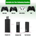 Miniatyrbillede 7 af 8: 2.4G PC trådløs adapter USB-modtager til Xbox One trådløs controller adapter til Windows 7/8/10 bærbare computere PC-konverter