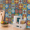 Pikkukuva 3 / 3: Keittiölaatta Tarrat 3d Itseliimautuva Kylpyhuoneen Mosaiikki -20x20cm