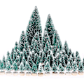 Miniatyrbild 1 av 5: 60 stycken Mini Julgranar Konstgjorda Julgranar Bordsgranar för Julfest Heminredning