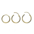 Miniatyrbilde 1 av 2: 9k Roségull 8mm Segment Hoop Nese Ring
