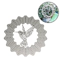 Miniatyrbillede 2 af 5: Rustfrit Stål Stereo Roterende Vindklokke 3d Vindklokker - Fugl