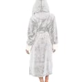 Miniatyrbillede 2 af 3: Sherpa Fleece Badekåbe Kvinder Blød Morgenkåbe Hætte Fluffy Håndklæde Badekåbe 4XL Grå 4XL Grey
