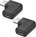 Pikkukuva 1 / 5: Suorakulmainen USB C -sovitin, 90 asteen USB C - USB Type-C uros-naaras