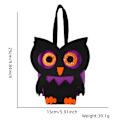 Pikkukuva 3 / 5: Halloween-karkkipussit, Halloweenin uudelleenkäytettävät ei-kudotut 3D-kassit, Halloween DIY -ostoskassit, Halloween-juhlatarvikkeet