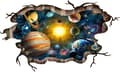 3D Cosmic Galaxy Wall Decal, Magic Milky Way Space