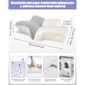 Miniatyrbild 5 av 5: QU*Nackkudde för sömn, ergonomisk nackkudde, ortopedisk nackkudde med memory foam och tvättbart överdrag för nack- och axelsmärta