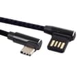 Miniatyrbilde 2 av 5: USB-C 3.1 Type-C til venstrevinklet 90 graders USB 2.0 datakabel