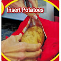 Miniatyrbillede 5 af 5: (2 Pak) Mikrobølgeovn Kartoffelpose, Majs, Gammelt Brød, Kogepose, Vaskbar og Genanvendelig, Rød - Mikrobølgeovn Kartoffelpose, Mikrobølgeovn