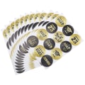 Miniatyrbillede 2 af 4: 20 stk. Graduation Selvklæbende Stickers Dekorative Sticker Grad Tema Forseglings Stickers Sort 3x3cm Black 3x3cm