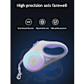 Miniatyrbild 4 av 5: Automatisk 360° Retractable Hundkoppel LED Luminous, Stark Nylon Tejp 10ft, Bästa Hundkoppel för Hundar, Ergonomisk