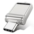 Miniatyrbild 1 av 5: Mini Metall Typ C USB-disk Vattentät Portabelt USB-minne För Surfplatta Telefon-dwdz 2TB 2TB 2TB Silver