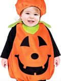 1 sæt Halloween-børnetøj, græskarformede kostumer