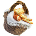 Miniatyrbillede 5 af 5: Mini Brødkurv Model Desktop Snack Mini Snack Hånd Picnic Kurv Legetøj Kaffe 2.7X2.6CM Coffee 2.7X2.6CM