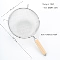 Miniatyrbillede 1 af 5: Hullet rustfrit stål si skimmer metal hullet servering perforeret skimmer ske til skimmer