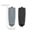 Miniatyrbillede 3 af 3: 6 stk. Fod Slibehoveder Udskiftelige Hoveder Fod Død Hud Fjernelse Rullehoveder Sort 5,5x2cm Black 5.5x2cm