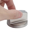 Miniatyrbilde 5 av 5: 6 stk. 8 mm komfyr-kontrollknapper i sinklegering, erstatningsknapper for kjøkkenkomfyr, gasskomfyr, mikrobølgeovn (0° bryter)