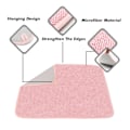 Miniatyrbilde 2 av 5: Oppvaskmatte for kjøkkenbenk, mikrofiber oppvaskmatte 2-pakning store størrelse absorberende oppvaskmatter (rosa)