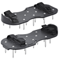 Miniatyrbillede 3 af 5: Forudsamlede Metal Græsluftersko med 2 Justerbare Remme - Metalbase - Justerbar - One Size Fits All - Stålspidsede Sko