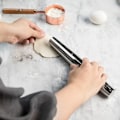 Miniatyrbillede 4 af 5: Rullekæde, 33cm Non-Stick Rustfrit Stål Rullekæde Robust og Glat Rullekæde, til at Rulle Pizzadej, Muffin