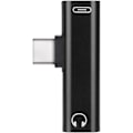 Miniatyrbillede 3 af 5: USB C til 3,5 mm Lydadapter, USB C Hovedtelefonadapter Lyd USB Type C 2 i 1 Ladekabel 3,5 mm AUX-stik til Huawei Xiaomi
