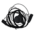 Miniatyrbillede 1 af 2: 1 stk. Intercom Headset Walkie Talkies Headset 2 Vejs Radio Ørepropper Øretelefon Sort 98x6.8cm Black 98x6.8cm