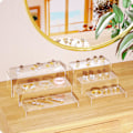 Miniatyrbild 2 av 5: Akryl Displayställ, 6 st 9\" Stora Akryl Ställ, 2 Set Transparenta Rektangulära Stativ för Godis Dessert Cupcakes