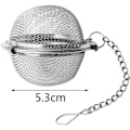 Miniatyrbillede 4 af 5: 6 stk. tesier, tebolde i rustfrit stål, 304 te