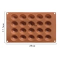 Miniatyrbillede 4 af 4: 20 Valnøddeformede Geléfondantforme Bagemåtte Non-stick Genanvendelig Form Husholdning - DIY