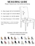 Miniatyrbild 2 av 5: Elastiskt stolsöverdrag, stolsöverdrag stretch grå, stolsöverdrag 4-pack stretch avtagbart tvättbart stolsöverdrag hållbart universellt grå grey