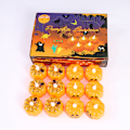 Miniatyrbild 2 av 5: 12 st Pumpalyktor LED-tejljus Halloween Pumpa Ljus Fest Dekoration LED Pumpa Tejljus Halloween
