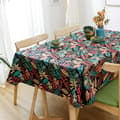 Miniatyrbild 1 av 4: Rectangular tablecloth in heavy-duty material, stain-resistant canvas tablecloth with printed cotton pattern, colors for dining table, picnic, party, garden, washable