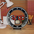 Miniatyrbillede 2 af 2: 10 Tommer Digital Smart Springende Vægur, Lydløs Vægur, Stue Og Soveværelse Ur Uden T