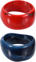 Akryl Chunky Armbånd for kvinner Rød Blå Red, Blue