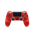 Miniatyrbillede 1 af 2: PS4 Controller DoubleShock Trådløs til Play-station 4_c Transparent Red