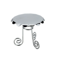 Miniatyrbilde 1 av 5: Dekorativt Miniatyr Møbel Utsøkt Mini Skrivebord Delikat Miniatyr Skrivebord Barnetilbehør Sølv 5,8X5 Silver 5.8X5.8CM