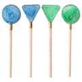 Pikkukuva 1 / 4: 4 kpl Miniatyyrikalastusverkko Mini Kalastustyökalu Malli Miniatyyri Puutarha Lammi Ranta Tarvike Sekalaiset Värit Assorted Color 9.8X2.6X0.5CM