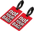 Miniatyrbild 1 av 5: Bagagetagg 2-pack Röd Red