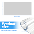 Miniatyrbillede 4 af 4: 2,0 mm Transparent Skrivebordsunderlag, 40×60 cm Transparent Bordbeskyttelse, Rektangulært Vinylbordsunderlag, PVC-Plastbordsovertræk