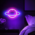 Miniatyrbild 5 av 5: Planet Neon Skylt, Planet Led Skylt för Väggdekor, Estetisk Hängande Saturnus Neonljus, Planetlampor för Sovrum, Spelrum